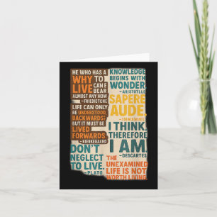 Carte Poster Des Citations De Philosophie - Sagesse Inte