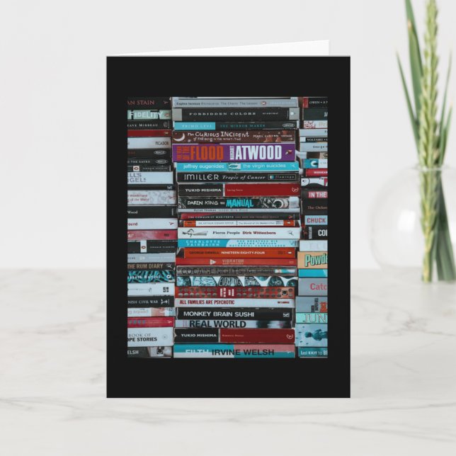 Carte Poster vintage de livres (Devant)