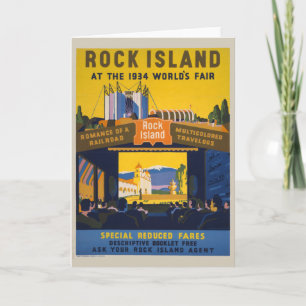 Carte Poster vintage Pour l'exposition mondiale de Chica