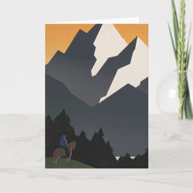 Carte Poster vintage Promouvoir Les Voyages Au Montana. (Devant)