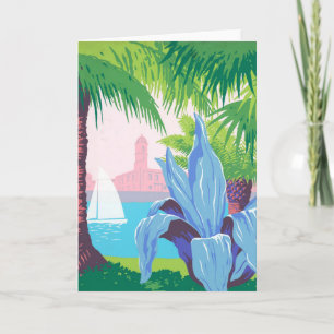 Carte Poster Vintage voyage Promotion Porto Rico 2