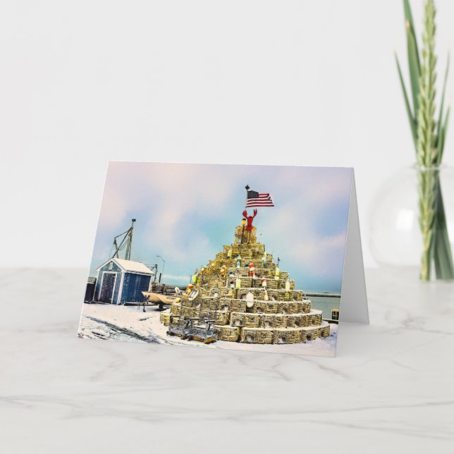 Carte Pot de homard dans Plymouth MA (Devant)