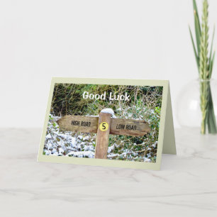 Carte Poteau indicateur de bonne chance