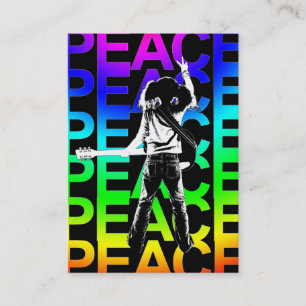 Carte potelée "de paix d'arc-en-ciel"