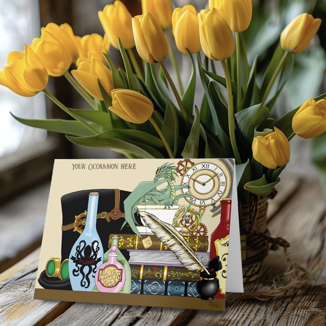 Carte Potions Dragon Steampunk Livres (Créateur téléchargé)