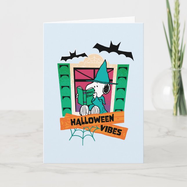 Carte Potions Magiques de Snoopy Peanuts Halloween (Devant)