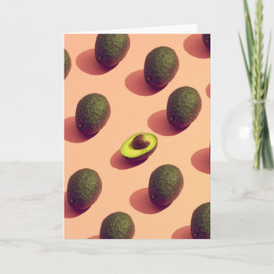 Carte Potrait de fruits Avocado