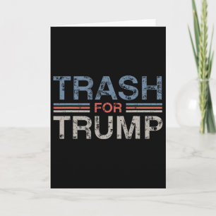 Carte Poubelle Pour Trump 2025 Vintage Grunge Rétro Ordu