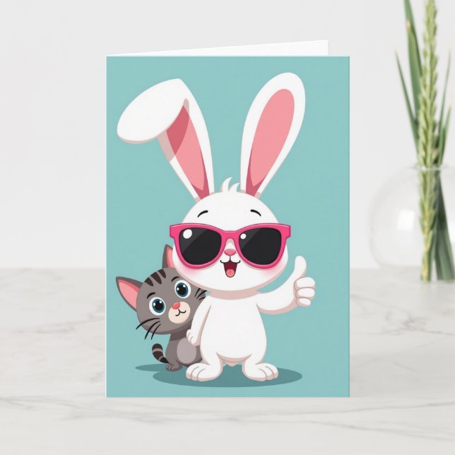 Carte Pouce en l'Air Happy Pals (Devant)