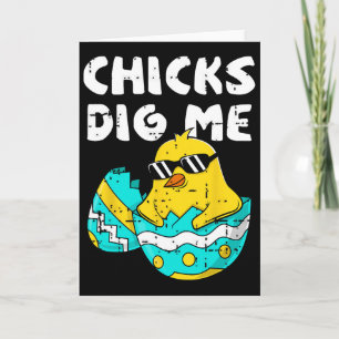 Carte Poules Drôles Me Creusent Pour Hommes Garçons Enfa