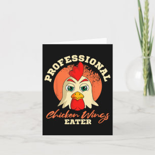 Carte Poulet ailes Manger Retro Barbecue Vintage Buffalo