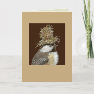 Carte Poulet avec casquette de nidification