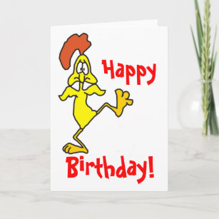 Cartes Poulet Coq D Anniversaire Zazzle Fr