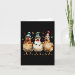 Carte Poulet de la ferme Noël Coquette Poulet de la ferm