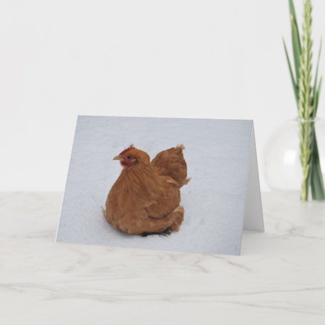 Carte Poulet de Pékin dans la neige (Devant)