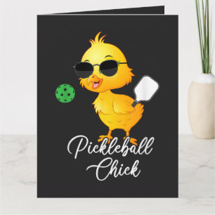 Carte Poulet de Pickleball Drôle Pickleball