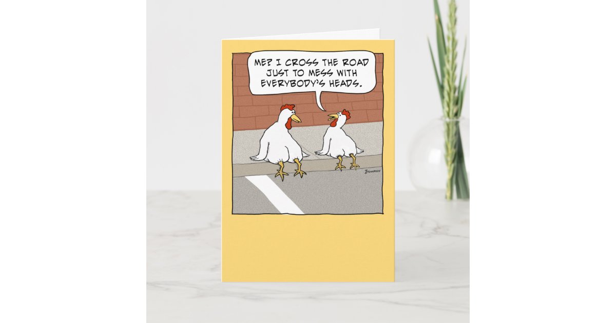 Carte Poulet Drole Croisant Le Joyeux Anniversaire De Zazzle Fr