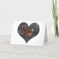 Poulet en forme de coeur