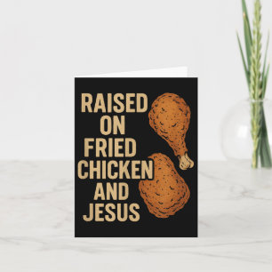 Carte Poulet frits & Jésus Christian Pays Vie S