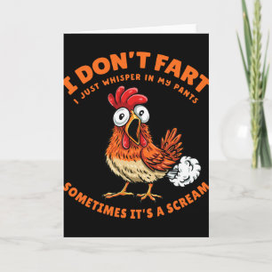 Carte Poulet N'émet Pas De Pet Juste Un Chuchotement Dan