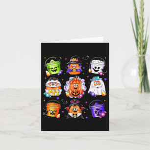 Carte Poulet Nuggets Citrouille Halloween 90's Vintage 1