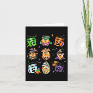 Carte Poulet Nuggets Citrouille Halloween 90s Vintage 2
