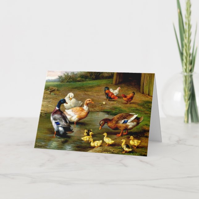 Carte Poulets, Canards Et Canards À La Ferme (Devant)