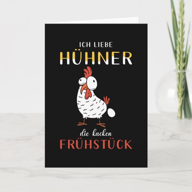 Carte Poulets De Poulet Dit Drôle (Devant)