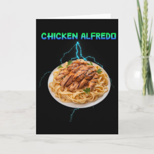 Carte Poullet Alfredo Mème Bootleg Rap Style 90s Vintage