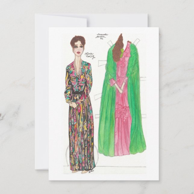 Carte Poupée papier Amanda (Devant)