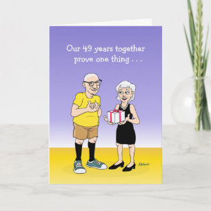 Carte pour 49e anniversaire de mariage pour mari