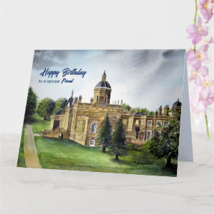 Carte Pour Ami sur Birthday Castle Howard York Painting