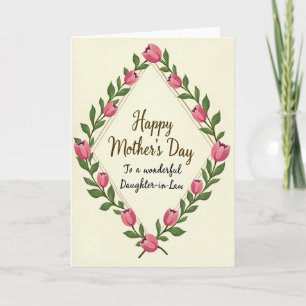 Carte pour belle-fille Sepia Script