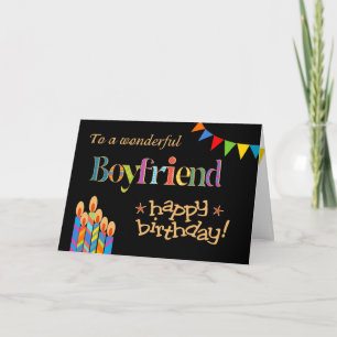 Carte Pour Boyfriend Chic Candles