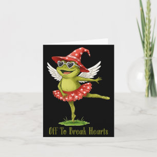 Carte Pour briser les cœurs drôle de grenouille valentin