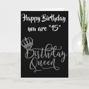 CARTE POUR CÉLÉBRER LE "15e" ANNIVERSAIRE DE LA RE