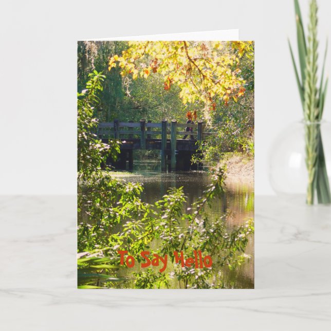 Carte Pour dire bonjour (Devant)