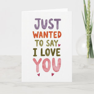 Carte pour dire simplement je t'aime