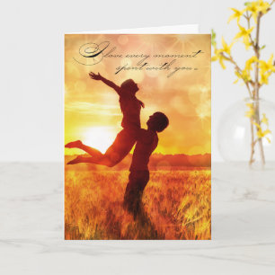 Carte Pour ELLE Je t'aime Couple romantique s'embrassant