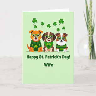 Carte pour femme pour la Saint-Patrick