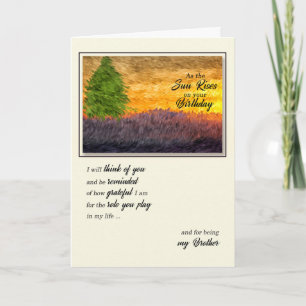 Carte Pour Frère à son anniversaire Pittoresque