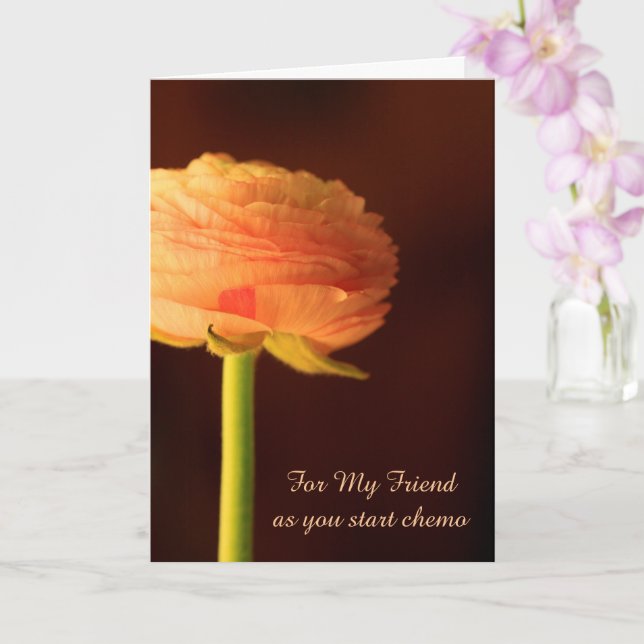Carte Pour Friend Chemo Support Ranunculus (Orchidée)