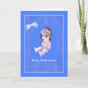 Carte pour la cérémonie de dédicace pour bébé garç