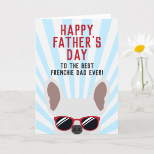 Carte pour la Fête des Pères Bouledogue Français B