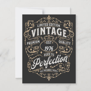 Carte pour la fête des pères. Édition vintage. Âge