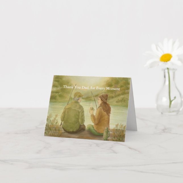 Carte pour la fête du père / père - De la fille (Petite plante)