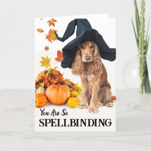 Carte Pour la petite amie orthodoxe Halloween Chien Casq