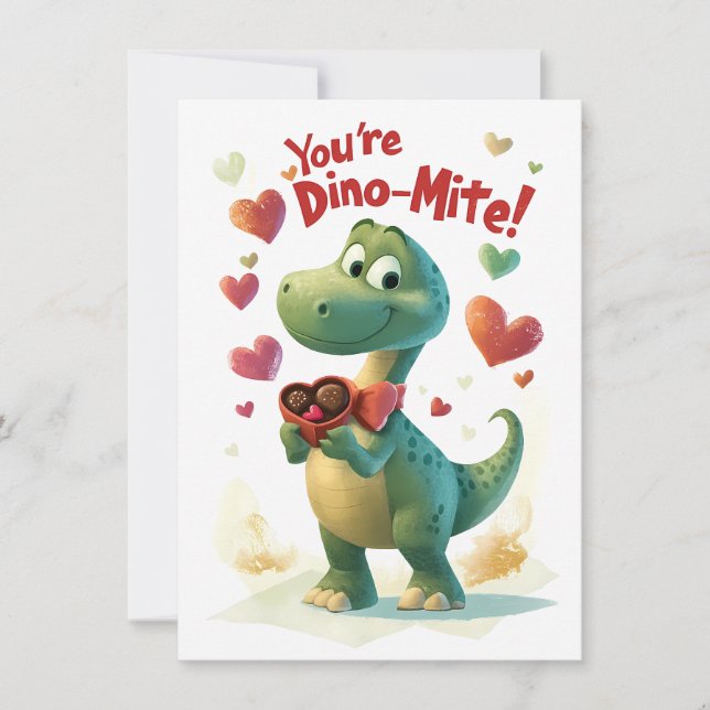 Carte pour la Saint-Valentin de Dino-mite (Devant)