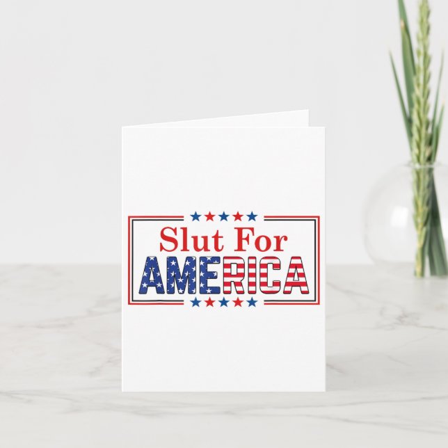 Carte Pour l'Amérique 4 juillet (Devant)
