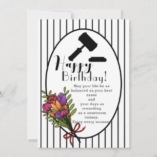 Carte Pour l'anniversaire d'un brillant avocat